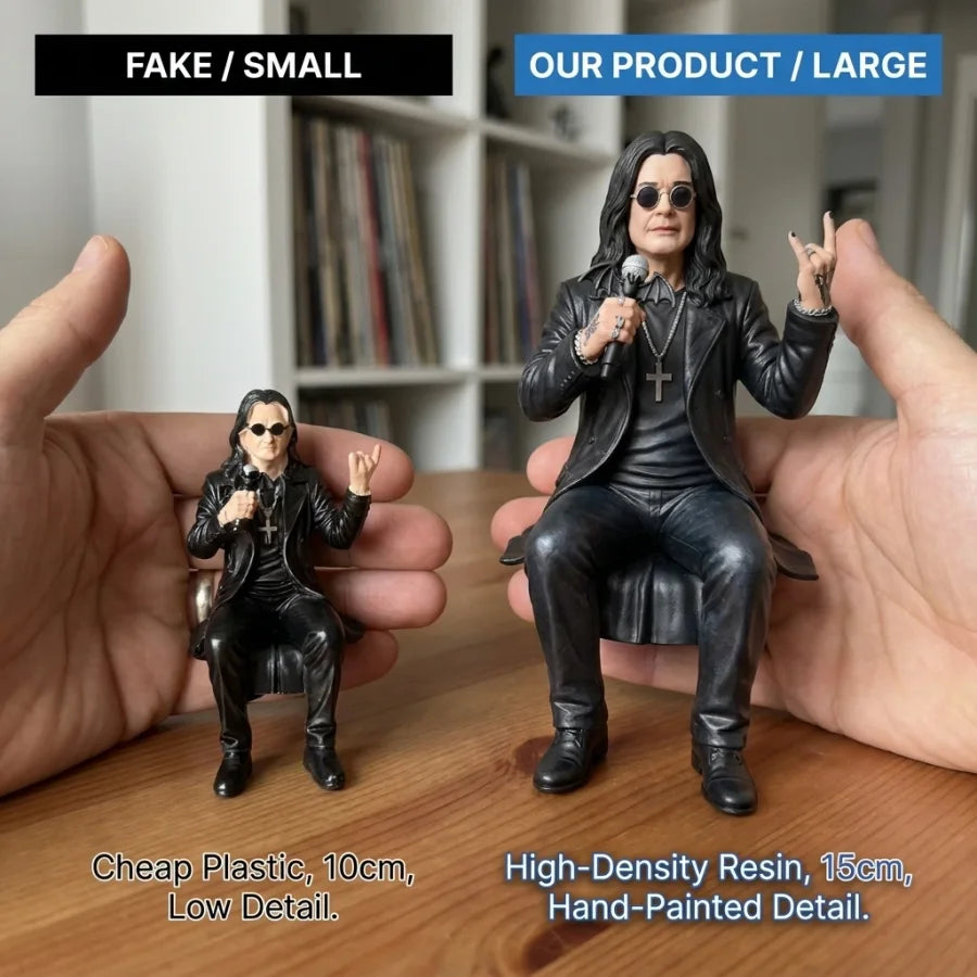 15 cm ręcznie malowana figurka Rock Legend Dashboard