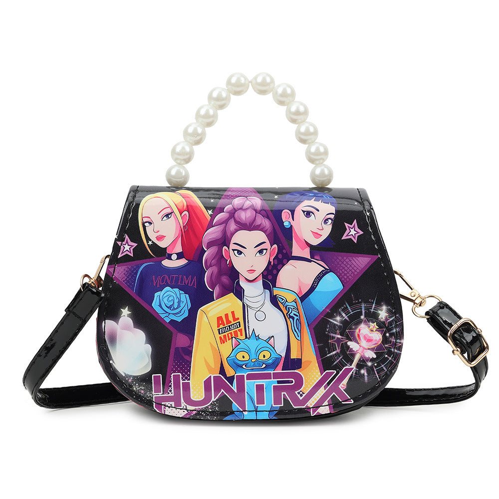 Nowa dziecięca torba na drobne rzeczy z kolekcji Witch Hunter Girl Group, K-pop anime, śliczna torba do przechowywania, torba listonoszka